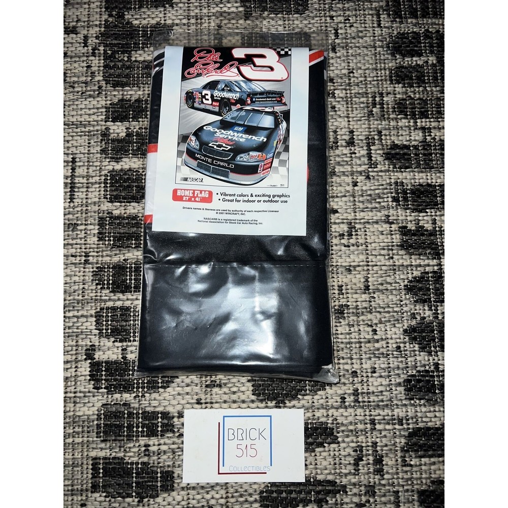 Dale Earnhardt #3 Vertical Flag Banner Sealed Package 27" x 41" WinCraft Nascar